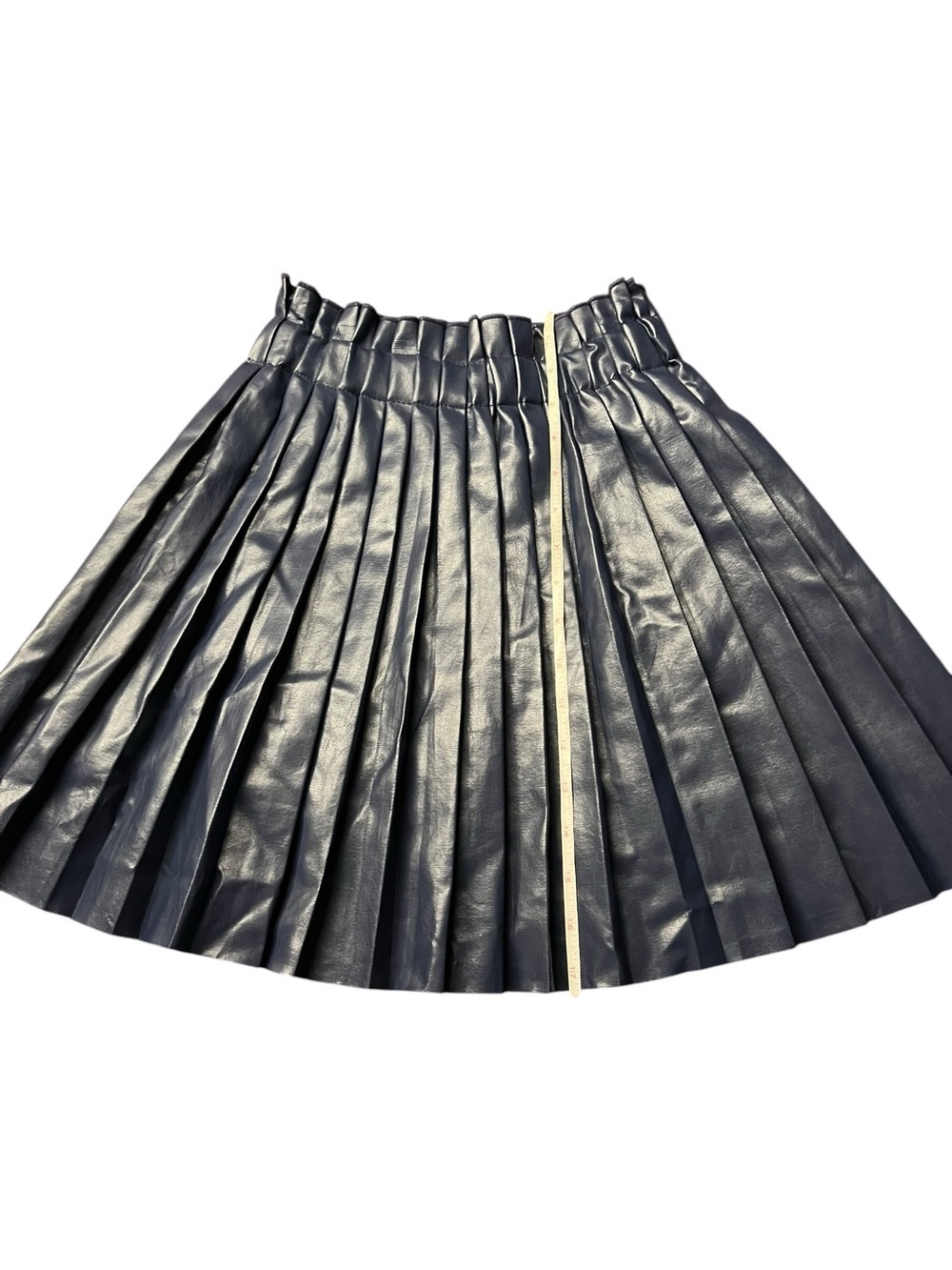Lola + The Boys Navy Pleated Mini Skirt - Size 12 - Picture 4 of 8